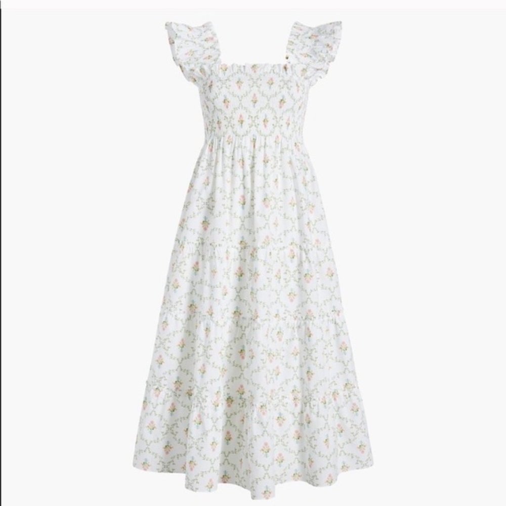 The Ellie Nap Dress - Pastel Trellis - Pastel Trellis / M